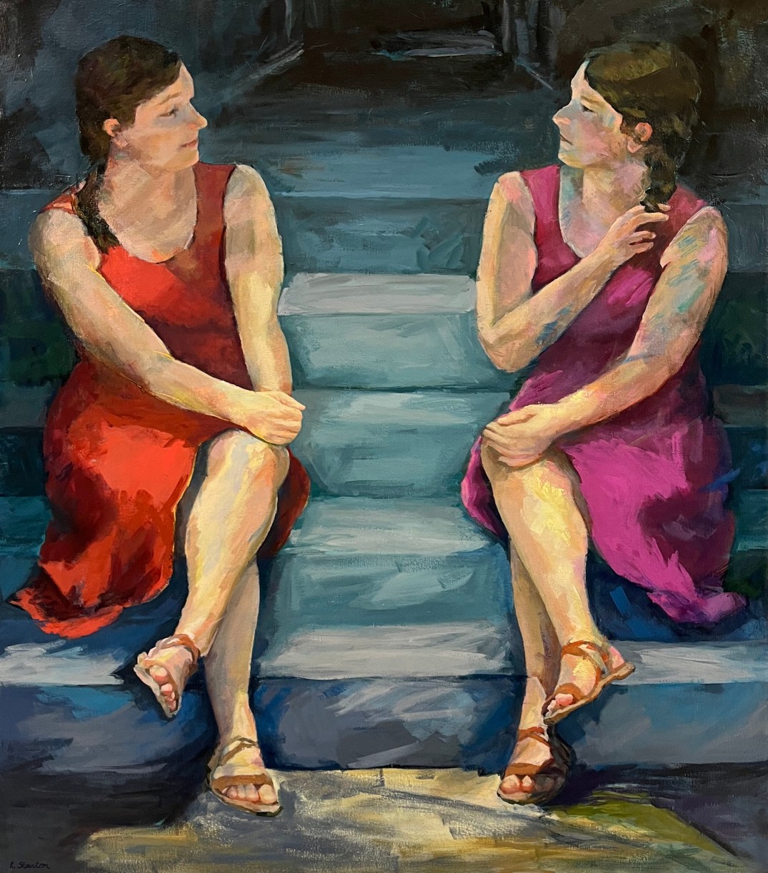 StantonRuth_Conversation with Self_Acrylic_40x34